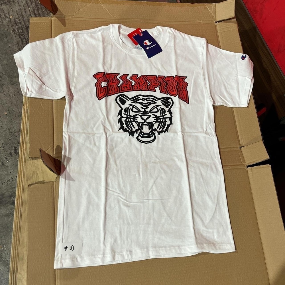 Champion white tiger tee size small